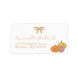 ボホ秋ベビーシャワー差出人住所ラベル ラベル