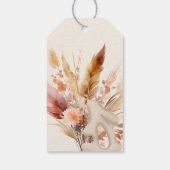 ボホ秋ホワイトパンプキンサンキュー ギフトタグ (裏面)