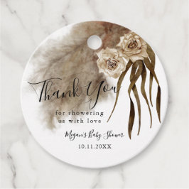 ボホ秋ボタニカルベイビーシャワー フェイバータグ