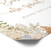 ボホ秋リトルカボチャベビーは甘いポスター ポスター (角)