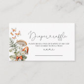 ボホ秋リトルキノコおむつラッフルチケット エンクロージャーカード (正面)