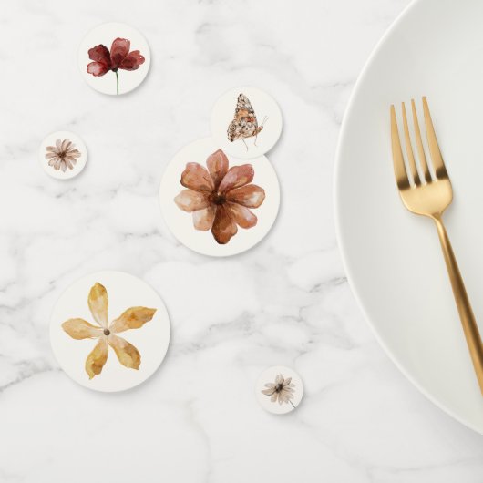 ボホ秋ワイルドフラワーブライダルシャワー コンフェッティ (グループ)