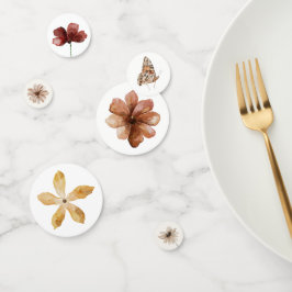 ボホ秋ワイルドフラワーベビーシャワー コンフェッティ