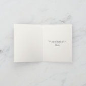 ボホ秋ワイルドフラワーベビーシャワー サンキューカード (内部)