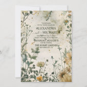 ボホ秋ワイルドフラー結婚ズ 招待状 (正面)