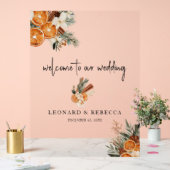 ボホ秋冬フローラ結婚のアクリル標識 アクリルサイン (ウェディング)