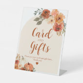 ボホ秋小さなかぼちゃの秋のカードとギフト 台座サイン (正面)