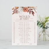 ボホ秋彼女はむしろブライダルシャワーゲーム (スタンド正面)