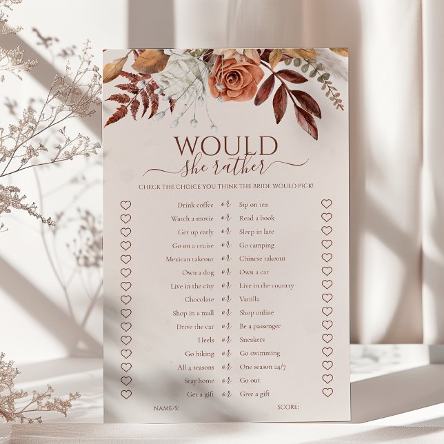 ボホ秋彼女はむしろブライダルシャワーゲーム (クリエイターアップロード済み)