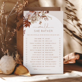 ボホ秋彼女はむしろブライダルシャワーゲーム