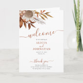 ボホ秋水彩フローラテラコッタ結婚ズ プログラム (正面)