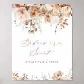 ボホ秋水彩フローラベビーは甘いサイン ポスター (正面)