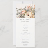 ボホ秋秋フローラバンチ結婚式 プログラム (正面)