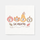 ボホ秋秋引用文 スタンダードカクテルナプキン (正面)