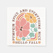 ボホ秋秋引用文 スタンダードカクテルナプキン (正面)