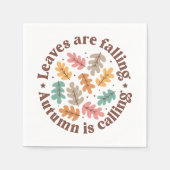 ボホ秋秋引用文 スタンダードカクテルナプキン (正面)