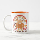 ボホ秋秋引用文 ツートーンマグカップ (左)