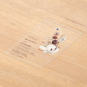 ボホ秋結婚の アクリル招待状 (レイダウン)