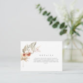 ボホ秋結婚フローラ詳細 エンクロージャーカード (スタンド正面)