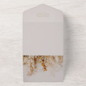 ボホ秋結婚花 オールインワン招待状 (外側)