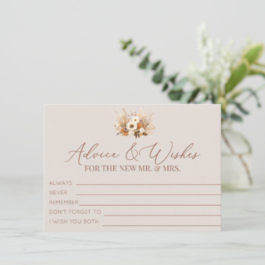 ボホ秋花アドバイスと願い エンクロージャーカード (スタンド正面)