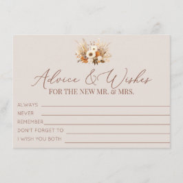 ボホ秋花アドバイスと願い エンクロージャーカード