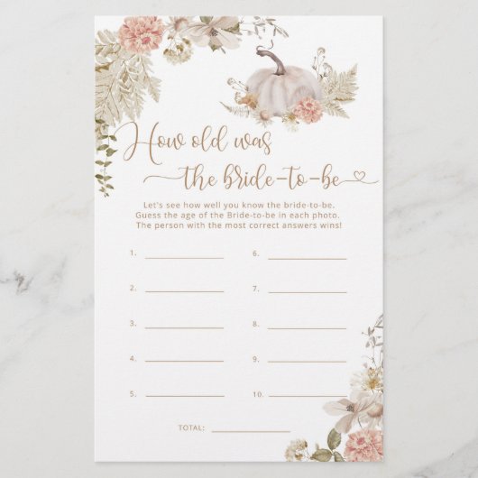 ボホ秋花嫁の年齢 (正面)