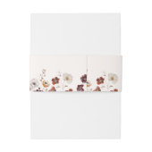 ボホ秋花模様バタフライ結婚ズ 招待状ベリーバンド (裏面例)