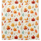 ボホ秋離れパターン秋の美しいとスタイル シャワーカーテン (正面)