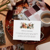 ボホ秋 |ブライダルシャワー表示シャワー エンクロージャーカード