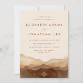 ボホ紅葉ミニマグラデーションリス結婚ト 招待状 (正面)