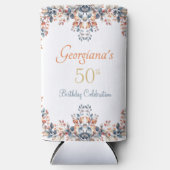 ボホ紅葉50誕生日 スリム缶クーラー (正面)