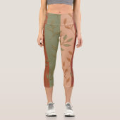 ボホ紅葉 ストライプの カプリレギンス (正面)