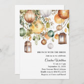 ボホ紙ランタンブライダルブランチ招待状 招待状 (正面/裏面)