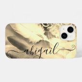 ボホ素晴らしボヘミアンスタイルドリームキャッチャー羽根 iPhoneケース (裏面横)