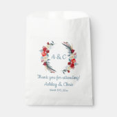 ボホ素朴の結婚おごり国お礼フローラ フェイバーバッグ (正面)