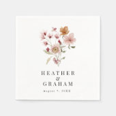 ボホ素朴の結婚ナプキンス スタンダードカクテルナプキン (正面)