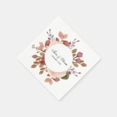 ボホ素朴の結婚ナプキンス スタンダードカクテルナプキン (角)