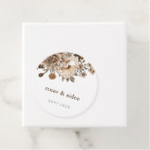 ボホ素朴の結婚ラベル、ブラウンヴィンテージ フェイバータグ (インサイチュ)