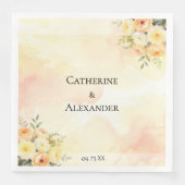 ボホ素朴の結婚水彩バラ (正面)