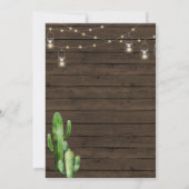 ボホ素朴は愛のブーツファンシーは何も結婚ない 招待状 (裏面)