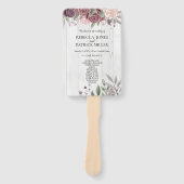 ボホ素朴ほこりっぽいバラピンク結婚の花の手F ハンドファン (正面)
