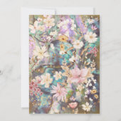 ボホ素朴アバロフローラ結婚ズ 招待状 (裏面)