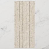 ボホ素朴アローズ&フローラのディナ結婚ーメニュー メニュー (裏面)