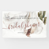 ボホ素朴ウェスタン |ブライダルシャワーへようこそ 横断幕 (横)