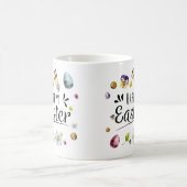 ボホ素朴ウォーター色カラフルハッピーイースター コーヒーマグカップ (中央)