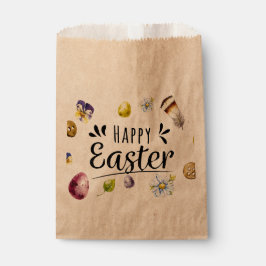 ボホ素朴ウォーター色カラフルハッピーイースター フェイバーバッグ