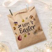 ボホ素朴ウォーター色カラフルハッピーイースター フェイバーバッグ (クリップ留めされた状態)
