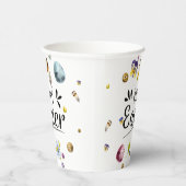 ボホ素朴ウォーター色カラフルハッピーイースター 紙コップ (右)