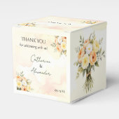 ボホ素朴ウォーター色バラズ結婚サンキュー フェイバーボックス (正面サイド)